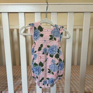 Angel Dear Pink Hydrangeas Sunsuit 0-3 Months